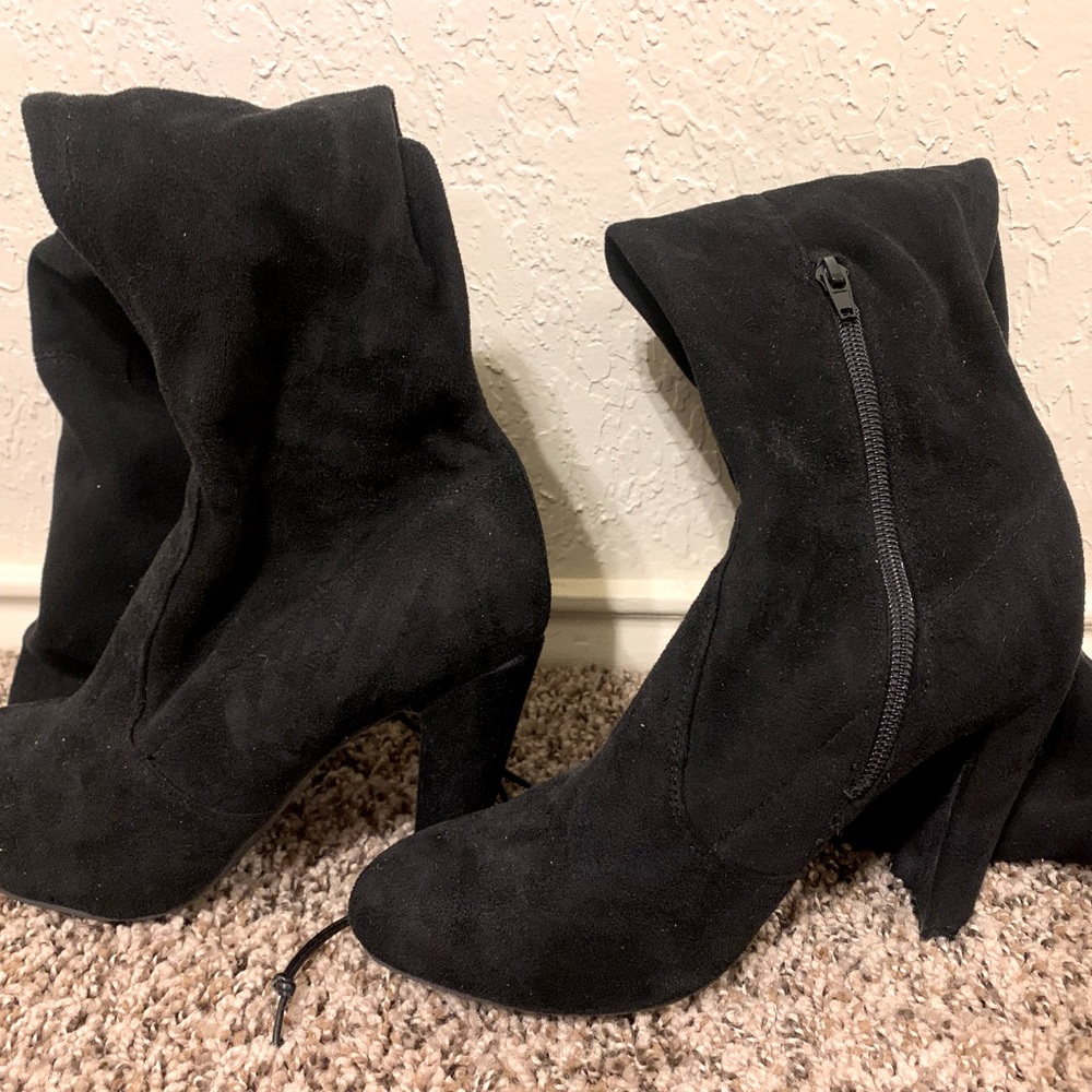 Black over the knee boots